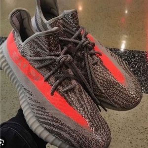 Yeezy 350 orange and grey